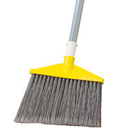 Rubbermaid 10-1/2 In Angle Broom W/ Poly Bristles (2-Pack) (Yellow/gray)